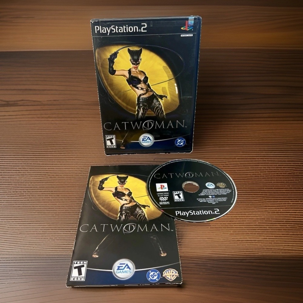 Catwoman Nintendo GameCube 2004 Black Label CIB Complete Tested EA Video Game
